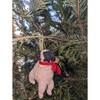Pug Dog Hand Knit Christmas Ornament - Ornaments - 3