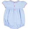 Princess Charlotte Heirloom Smocked Bubble, Blue - Rompers - 3