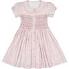 Violette Pink Floral Short Puff Smocked Dress - Dresses - 1 - thumbnail