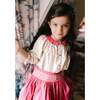 Marie Floral Print Smocked Corduroy Skirt & Blouse, Pink - Mixed Apparel Set - 2 - thumbnail
