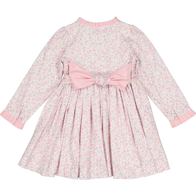 Violette Pink Floral Short Puff Smocked Dress - Dresses - 3