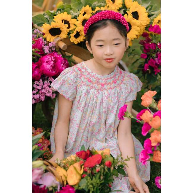 Prune Frills Bishop Dress,  Florals