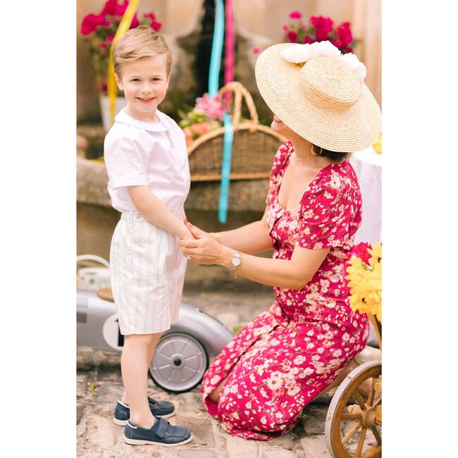 William Stripe Shorts & Shirt, Blue - Mixed Apparel Set - 3