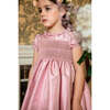 Astrid French Silk Smocked Dress, Pink - Dresses - 2 - thumbnail