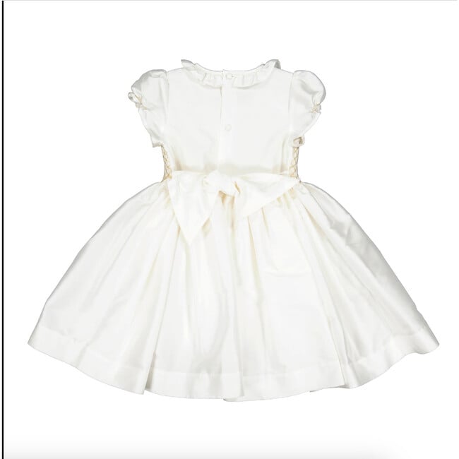 Colombe Silk Ceremony Smocked Dress, Gold - Dresses - 7