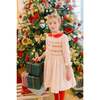 Olympe Holiday Long Sleeve Smocked Dress, Red - Dresses - 4 - thumbnail