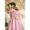 Astrid French Silk Smocked Dress, Pink - Dresses - 4 - thumbnail