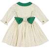 Olympe Holiday Long Sleeve Smocked Dress, Green - Dresses - 5 - thumbnail