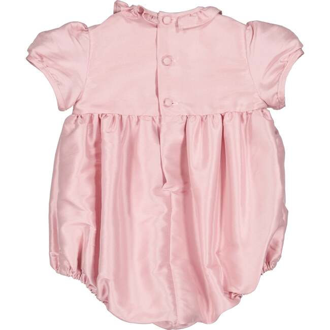Astrid French Silk Smocked Bubble, Pink - Rompers - 4