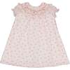 Myrtille Floral Short Sleeve Bishop Dress, Pink - Dresses - 1 - thumbnail