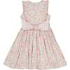 Marguerite Floral Pink Frilled Sleeveless Smocked Dress - Dresses - 3