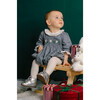 Heidi Winter Long Sleeve Smocked Bubble, Grey - Rompers - 3 - thumbnail