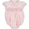 Charlotte Classic Heirloom Smocked Bubble, Pink - Onesies - 1 - thumbnail