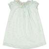 Jasmine Floral Short Puff Sleeve Bishop Dress, Mint - Dresses - 6 - thumbnail