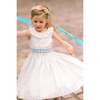 Capucine Stripe Sleeveless Smocked Dress, Blue - Dresses - 2 - thumbnail