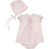 Violette Floral Pink Short Puff Baby Set - Mixed Apparel Set - 1 - thumbnail
