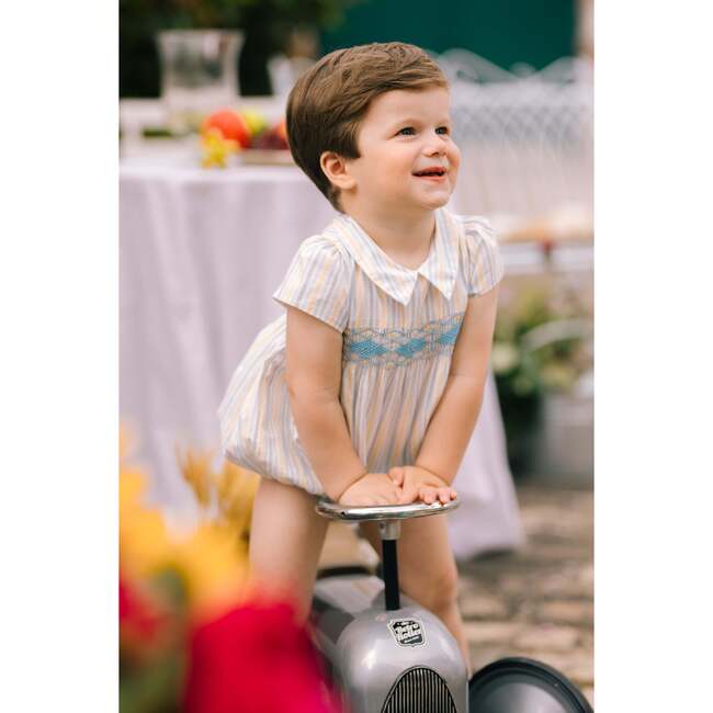 George Stripe Romper, Blue