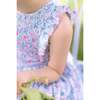 Marguerite Floral Blue Frilled Sleeveless Smocked Dress - Dresses - 4