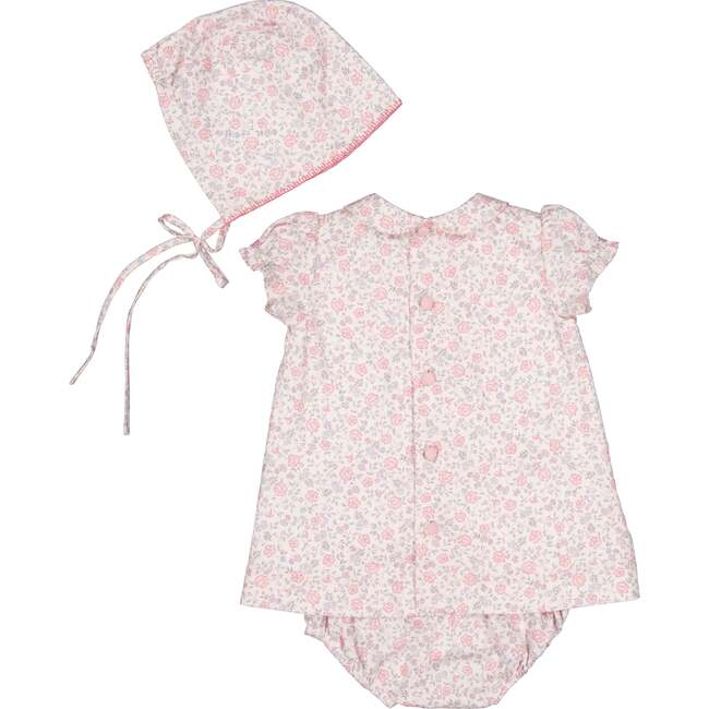 Violette Floral Pink Short Puff Baby Set - Mixed Apparel Set - 5