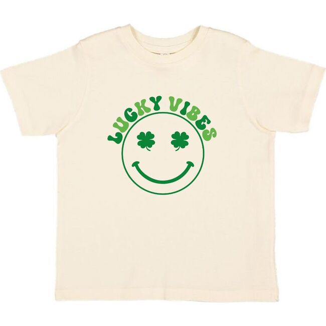 Lucky Vibes St. Patrick's Day Short Sleeve T-Shirt, Natural