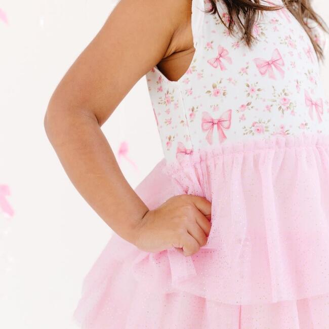 Ditsy Floral Short Sleeve Tutu Dress, Multi - Dresses - 3