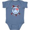 Red, White, and Cool Patriotic Smiley Short Sleeve Bodysuit, Indigo - Onesies - 1 - thumbnail