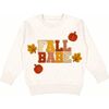 Fall Babe Fun Patch Sweatshirt, Natural - Sweatshirts - 1 - thumbnail