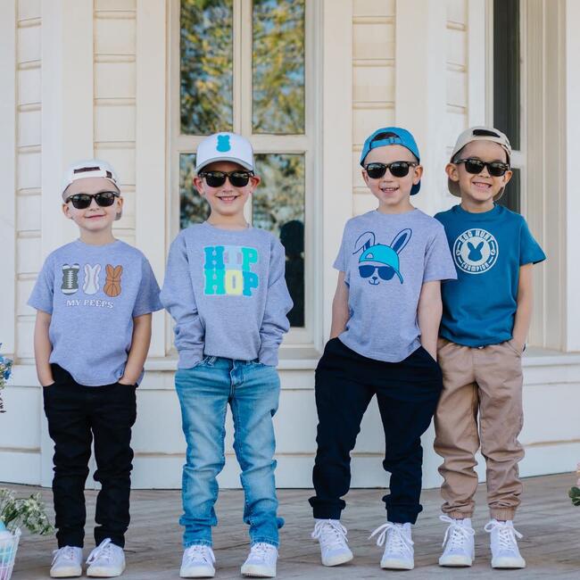 Hip Hop Patch L/S Sweatshirt, Gray - Sweatshirts - 6