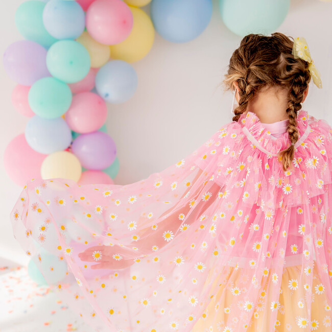 Daisy Cape, Pink - Costume Accessories - 3