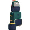 Logan Carry-On Suitcase, Green/Navy - Luggage - 5 - thumbnail