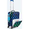 Logan Carry-On Suitcase, Blue Checkerboard - Luggage - 2