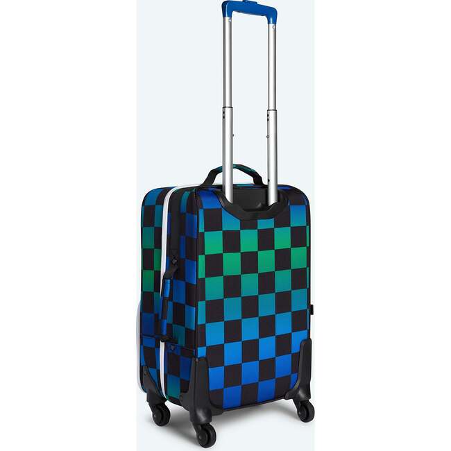 Logan Carry-On Suitcase, Blue Checkerboard - Luggage - 4