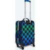 Logan Carry-On Suitcase, Blue Checkerboard - Luggage - 4