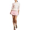 Ruffle Pleated Micro Skirt, Pink - Skirts - 2 - thumbnail