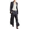 Pinstripe Cargo Pants, Heather Grey - Pants - 2 - thumbnail