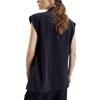 Oversized Double Breasted Vest, Navy - Vests - 6 - thumbnail