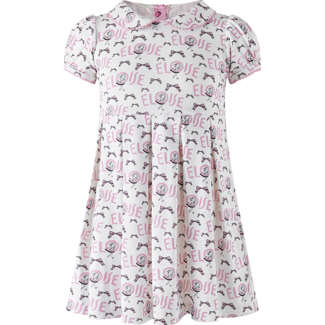 Eloise Bow Jersey Dress, Pink