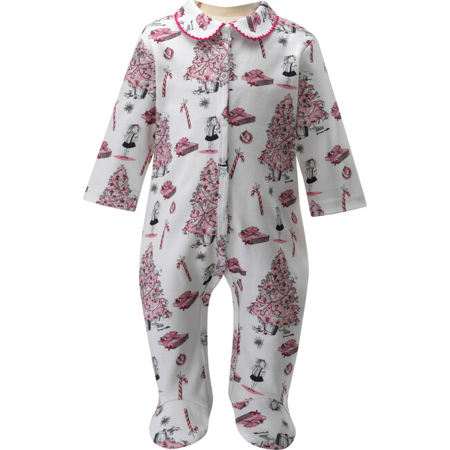 Eloise Christmas Tree Footie, Pink