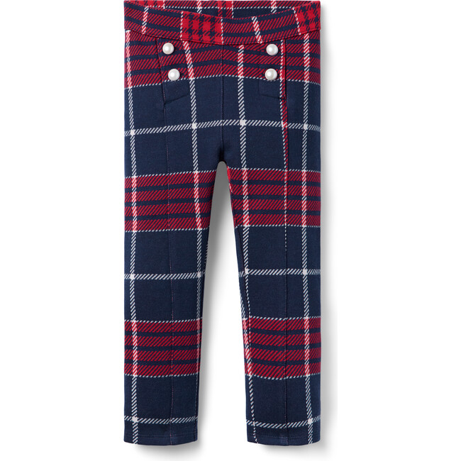 Tartan Jacquard Button Pant