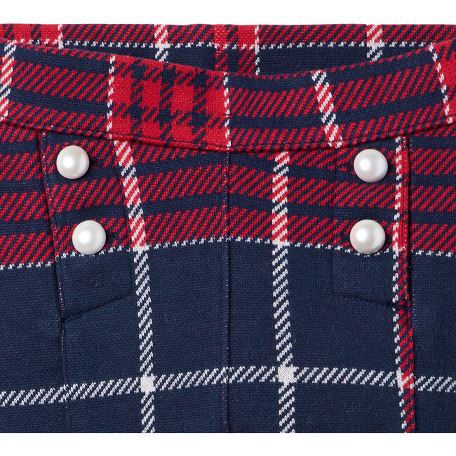 Tartan Jacquard Button Pant