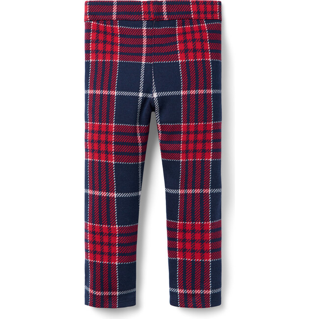Tartan Jacquard Button Pant - Leggings - 3