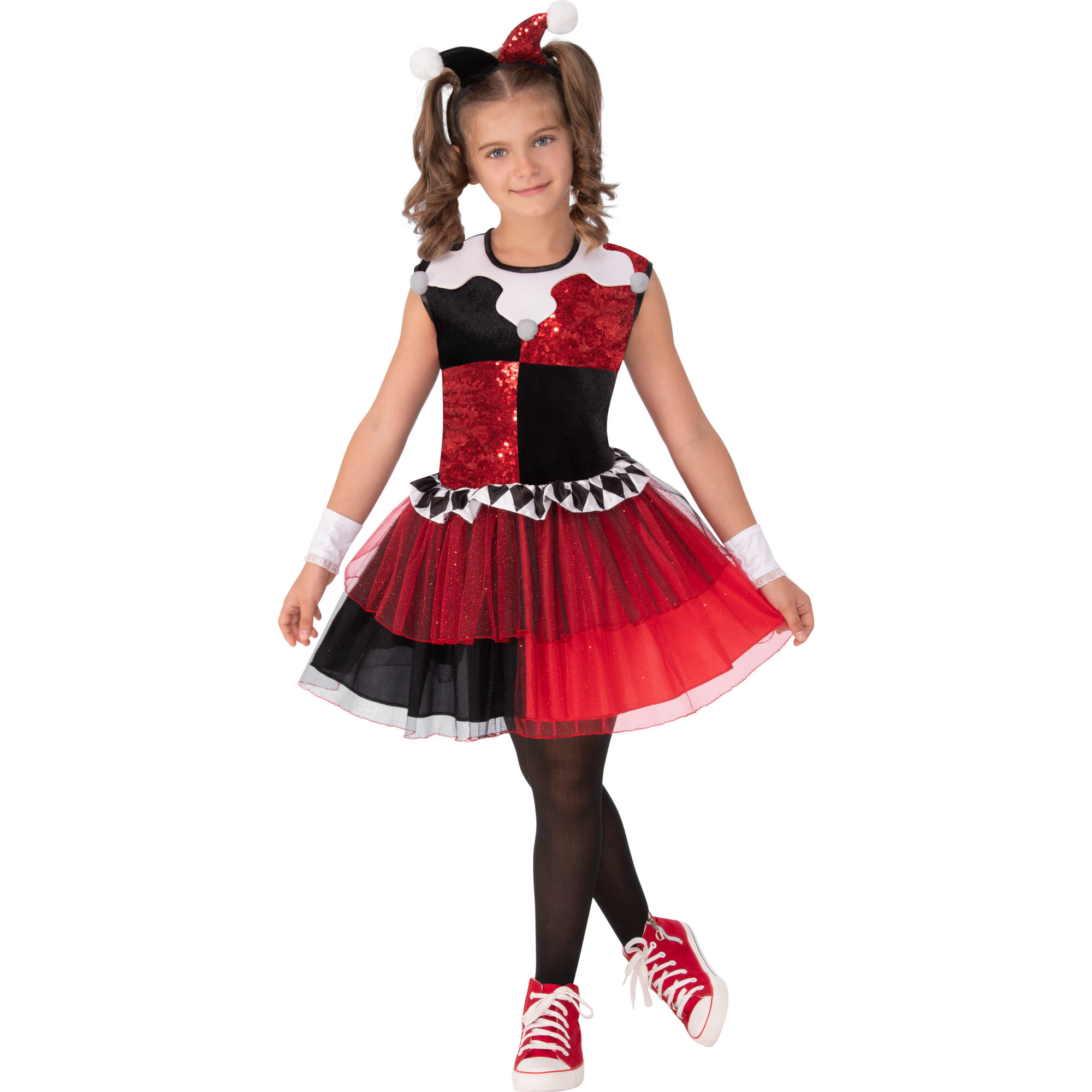 open lace back dress Kids DC Comics Harley Quinn Costume - Batman Costumes main image 0