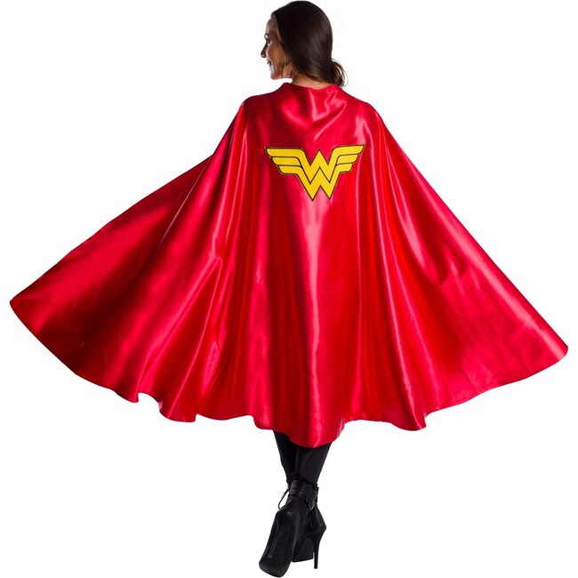 Wonder Woman Deluxe Long Adult Cape, Multi