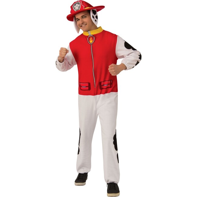 Paw Patrol Marshall Adult Jumpsuit Costume, Multi - Costumes - 1