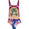 Amina Kids’ One Piece Swimsuit, Pink - One Pieces - 3