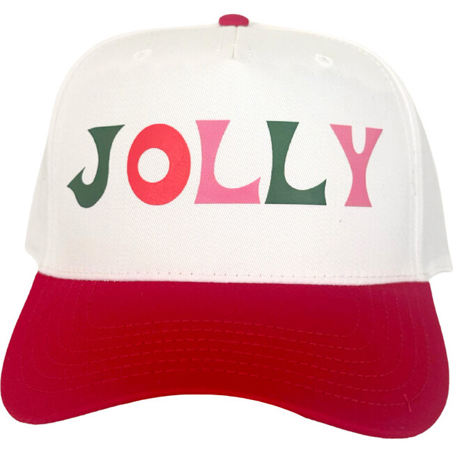 JOLLY Printed Hat, Red/White