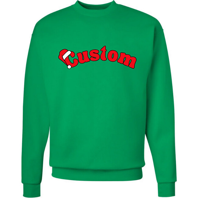 Merry Santa Hat Sweatshirt, Green