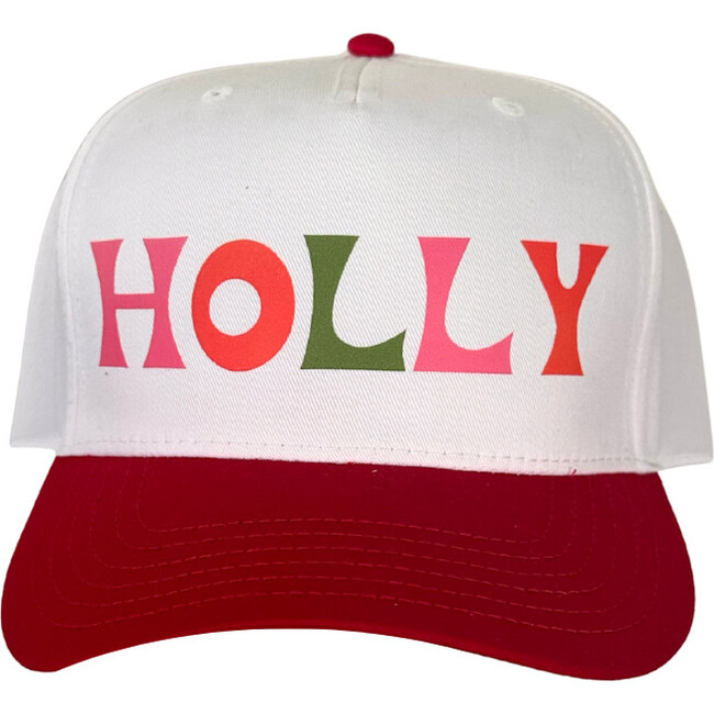 HOLLY Printed Hat, Red/White