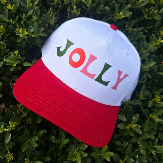 JOLLY Printed Hat, Red/White
