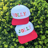 HOLLY Printed Hat, Red/White - Hats - 2 - thumbnail